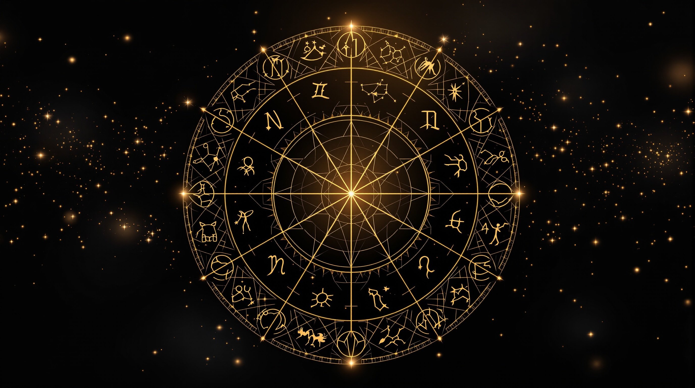 Elegant zodiac wheel representing astrology coaching